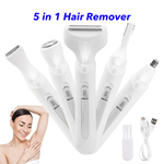 5 In 1 Multi-functional Rechargeable Electric Hair Remover Home-use Women Hair Removal Razor