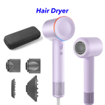 Professional Light Weight Hair Blow Dryer New One Step Portable Negative Ion Hair Dryer(Purple)