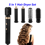 5 in 1 Professional Hair Dryer Brush Curling Wrap Styler Hot Air Brush Multi Styler Hair Curler Blow Dryer