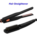 New Arrival Mini Hair Straightener Hot Beard Comb Set Beard Brush Flat Iron Hair Straightener Brush