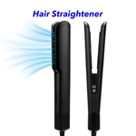 Rapid Heat Up LCD Display High Speed Ionic 2 in 1 Wet to Dry Hair Dryer and Straightener with Air (Matte Black)