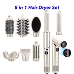 New Launch 8 in 1 Hair Styler Professional Hair Dryer 110000rpm High Speed Blow Dryer Brush Ionic Multi Styler