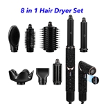 New Launch 8 in 1 Hair Styler Professional Hair Dryer 110000rpm High Speed Blow Dryer Brush Ionic Multi Styler(Diamond)