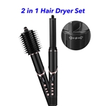 New Launch 2 in 1 Hair Styler Professional Hair Dryer 110000rpm High Speed Blow Dryer Brush Ionic Multi Styler(Black)