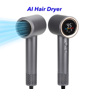 Smart AI Mode Distance Sensing Ionic Hair Dryer with Auto Adjusting Sensor High Speed Hair Blow Dryer (Grey)