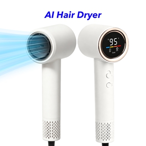 Smart AI Mode Distance Sensing Ionic Hair Dryer with Auto Adjusting Sensor High Speed Hair Blow Dryer (White)