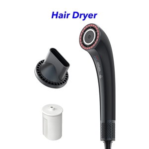 High Speed Hair Dryer with Infrared Essential Oil Plasma Blow Dryer Salon Professional 110,000 RPM Hair Dryer(black)