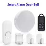Wireless Smart Home Security Alarm System Compatible with Alexa (White)