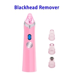 FDA Approved 4 in 1 USB Rechargeable Facial Pore Cleaner Blackhead Remover Vacuum (Pink)