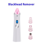 FDA Approved 4 in 1 USB Rechargeable Facial Pore Cleaner Blackhead Remover Vacuum (White+Pink)