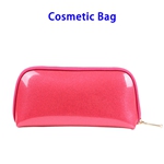 Fashion Gold Zipper Waterproof Portable Ladies Makeup Storage Bag Cosmetic Bag (Rose)