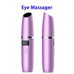 New Arrival Mini LCD Electric Heat Vibrator Eye Massager(Purple)