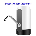 Portable Rechargeable Automatic Pump Bottle Electric Water Dispenser(White)