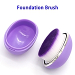 1pcs Egg-shape Portable Premium Synthetic Hair Makeup Foundation Brush(Purple)
