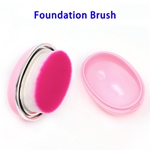 1pcs Egg-shape Portable Premium Synthetic Hair Makeup Foundation Brush(Pink)