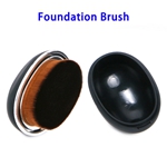 1pcs Egg-shape Portable Premium Synthetic Hair Makeup Foundation Brush(Black)