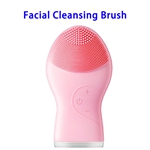 Brand New Design Waterproof Silicone Skin Caring Deep Cleaning Facial Cleaning Brush(Pink)