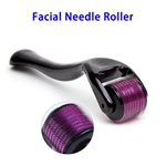 CE Approved Home Use Skin Care 540 Micro Needles Facial Needle Roller Beauty Massage Tools Derma Roller (black)