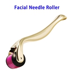 CE Approved Home Use Skin Care 540 Micro Needles Facial Needle Roller Beauty Massage Tools Derma Roller （gold）