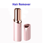 USB Mini Finishing Touch Womens Painless Facial Hair Remover Tool (Pink)