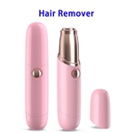 CE RoHS USB Rechargeable Instant Painless Hair Remover Epilator Tool (Pink+Gold)