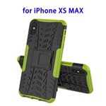 TPU Shockproof Protective Case for iPhone XS Max with Holder (Green)