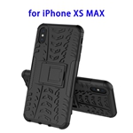 TPU Shockproof Protective Case for iPhone XS Max with Holder (Black)