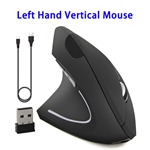 800/1200/1600 DPI Left Hand USB Rechargeable Wireless Optical Mouse
