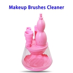 CE RoHS FCC Approved Gourd-shape Makeup Brush Cleaner and Dryer (Pink)