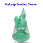 CE RoHS FCC Approved Gourd-shape Makeup Brush Cleaner and Dryer (Green)