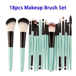 18pcs/set Soft Synthetic Hair Cosmetics Kits Makeup Brushes Set (Color 1)