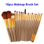 18pcs/set Soft Synthetic Hair Cosmetics Kits Makeup Brushes Set (Color 2)