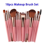 18pcs/set Soft Synthetic Hair Cosmetics Kits Makeup Brushes Set (Color 6)