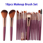 18pcs/set Soft Synthetic Hair Cosmetics Kits Makeup Brushes Set (Color 7)