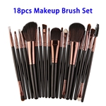 18pcs/set Soft Synthetic Hair Cosmetics Kits Makeup Brushes Set (Color 8)