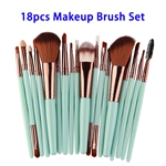 18pcs/set Soft Synthetic Hair Cosmetics Kits Makeup Brushes Set (Color 9)