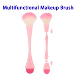 4 In 1 Retractable Multi-function Foundation Eyeshadow Shaving Makeup Brush (Pink)