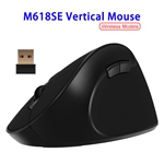 800/1000/1600DPI Delux M618SE Battery Powered Wireless Mouse (Black)