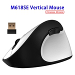 800/1000/1600DPI Delux M618SE Battery Powered Wireless Mouse (White)