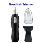 CE RoHS Approved 2 in 1 Water Resistant Hair Clippers Remover Steel Nose Ear Hair Trimmer
