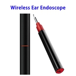 3.9mm WiFi Ear Otoscope Wireless HD1080P Digital Endoscope Ear Inspection Camera Earwax Cleaning Tool(Black)