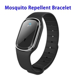 CE ROHS FCC Sonic Anti Pest Bug Silicone Wristband M1 Ultrasonic Mosquito Repellent Bracelet for Pregnant Women Baby(Black)