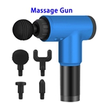 Professional Rechargeable Deep Tissue 6 Speeds Electric Device Muscle Massage Gun(Blue)