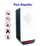 Advanced Touch Screen Mosquito Repellent Pest Control Ultrasonic Pest Repeller Plug in(White)