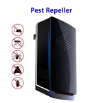 Advanced Touch Screen Mosquito Repellent Pest Control Ultrasonic Pest Repeller Plug in(Black)