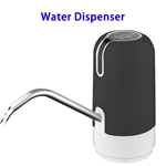 Rechargeable Wireless Automatic Pump Bottle Electric 2-5 Gallon Water Dispenser (Black)