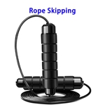Heavy Weighted Soft Speed Skipping Rope Adjustable Jump Rope (Black)
