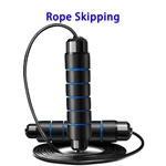Heavy Weighted Soft Speed Skipping Rope Adjustable Jump Rope (Blue)