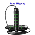 Heavy Weighted Soft Speed Skipping Rope Adjustable Jump Rope (Green)