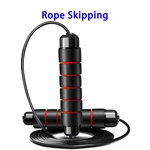 Heavy Weighted Soft Speed Skipping Rope Adjustable Jump Rope (Red)